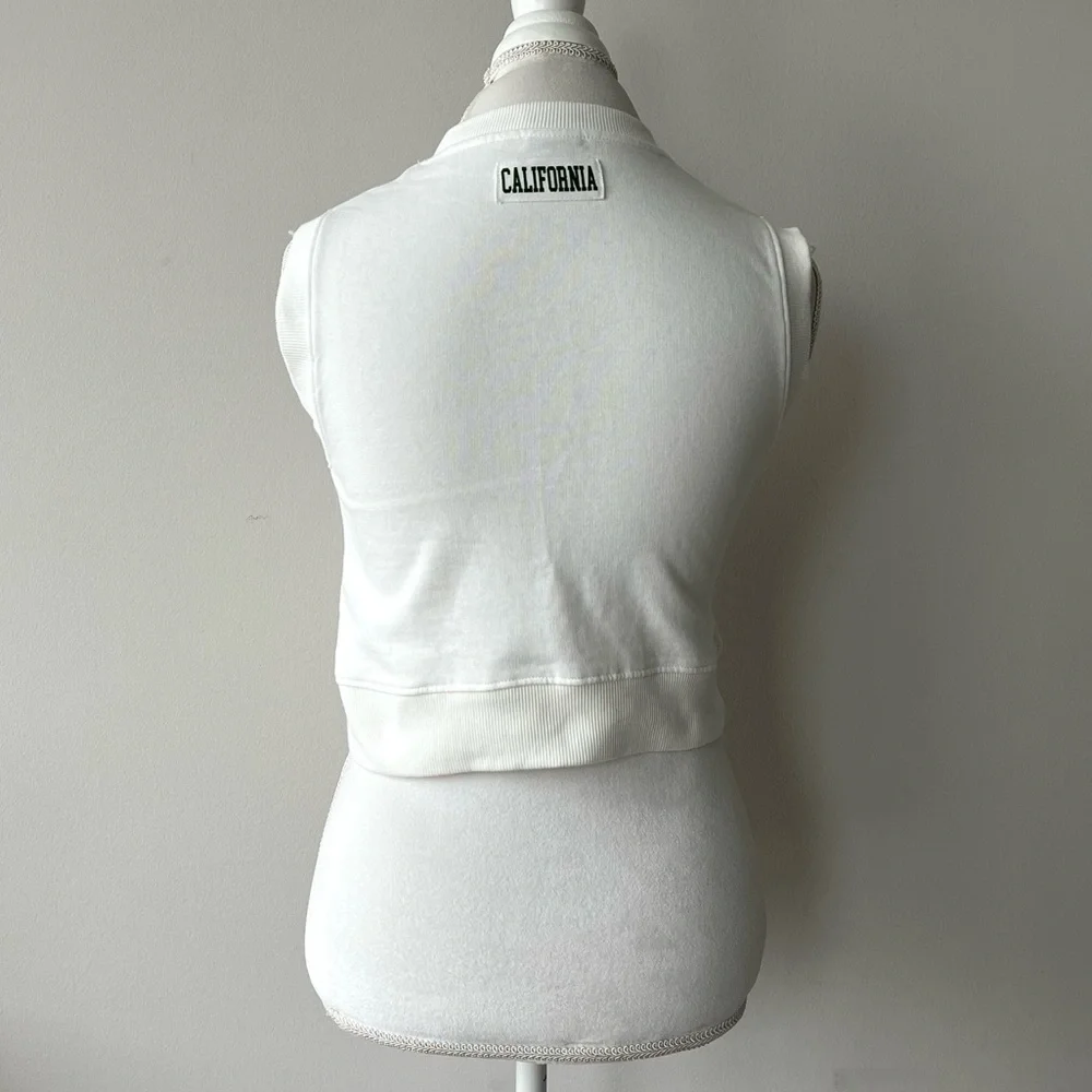 Zara 90’s Malibu Retro Sleeveless Graphic Tank Top Size 9 (Juniors) - Picture 5 of 6